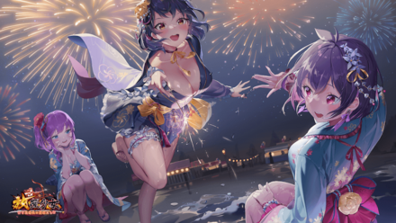 花火祭りの戯れ