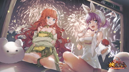 寝る前に花火を見よう