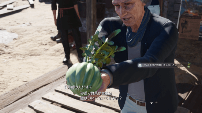 ピコの餌をもらっている画像