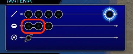 マテリア穴が繋がっている画像