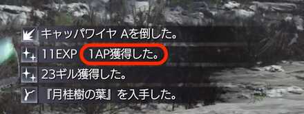 APを獲得している画像