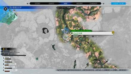 クエストの場所マップ拡大