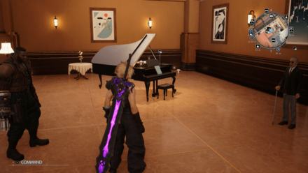 ティファのテーマの楽譜の場所, 