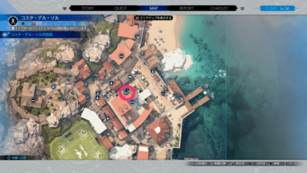 ティファのテーマの場所マップ, 