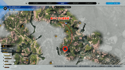 エリアの場所マップ