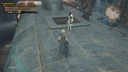 潜水艦に入る場所