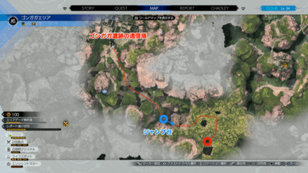 エリアの場所マップ