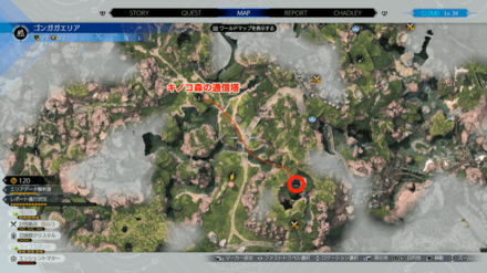 エリアの場所マップ