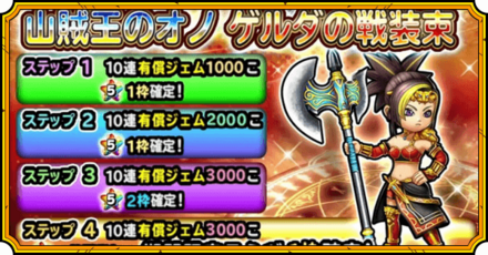 ゲルダの戦装束ガチャ