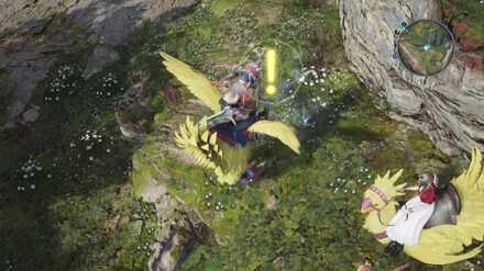 チョコボがアイテムを発掘した画像