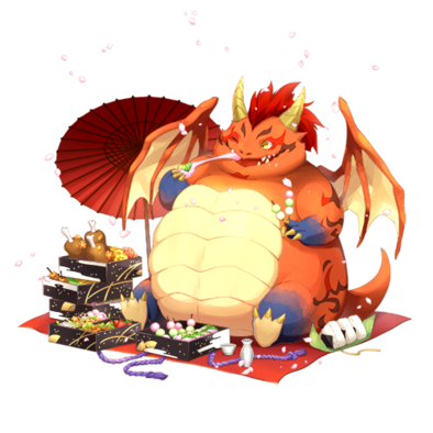 オセロニアのお花見ドラゴンの画像