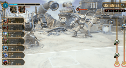 アタッカー左配置