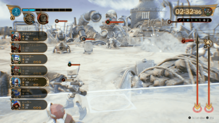 ディフェンダー左配置