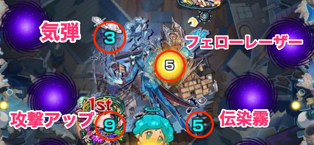 アジテーター 攻撃パターン