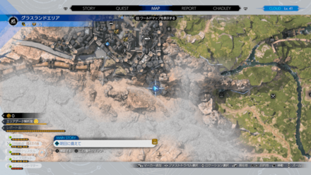 プレイアーツ：休憩ポイントのマップ