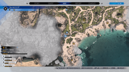 プレイアーツ：ウィリーのマップ