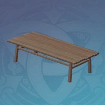 茶房の長机-「簡素な思い出」の画像