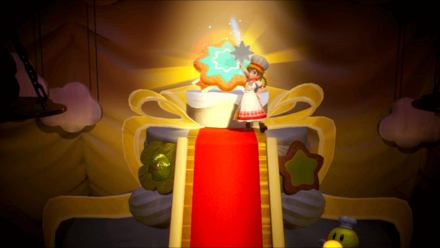 仕上げのクッキーをかざる