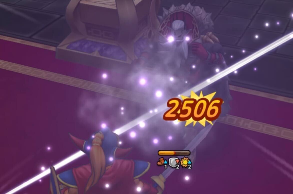 追撃でランディオル大帝のHPを大幅に削る