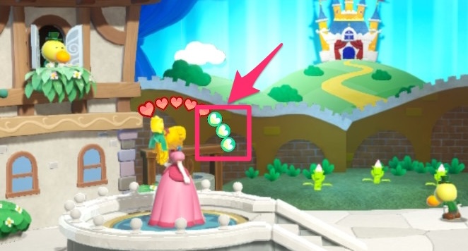 おまもり効果で体力を増やすことができる