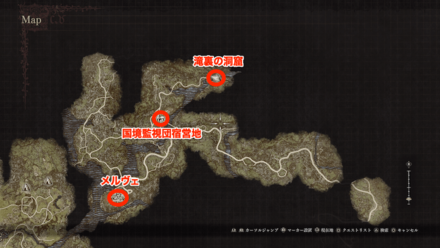 滝浦の洞窟の場所