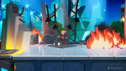 スーパーヒーロー-1のスポットライトの場所