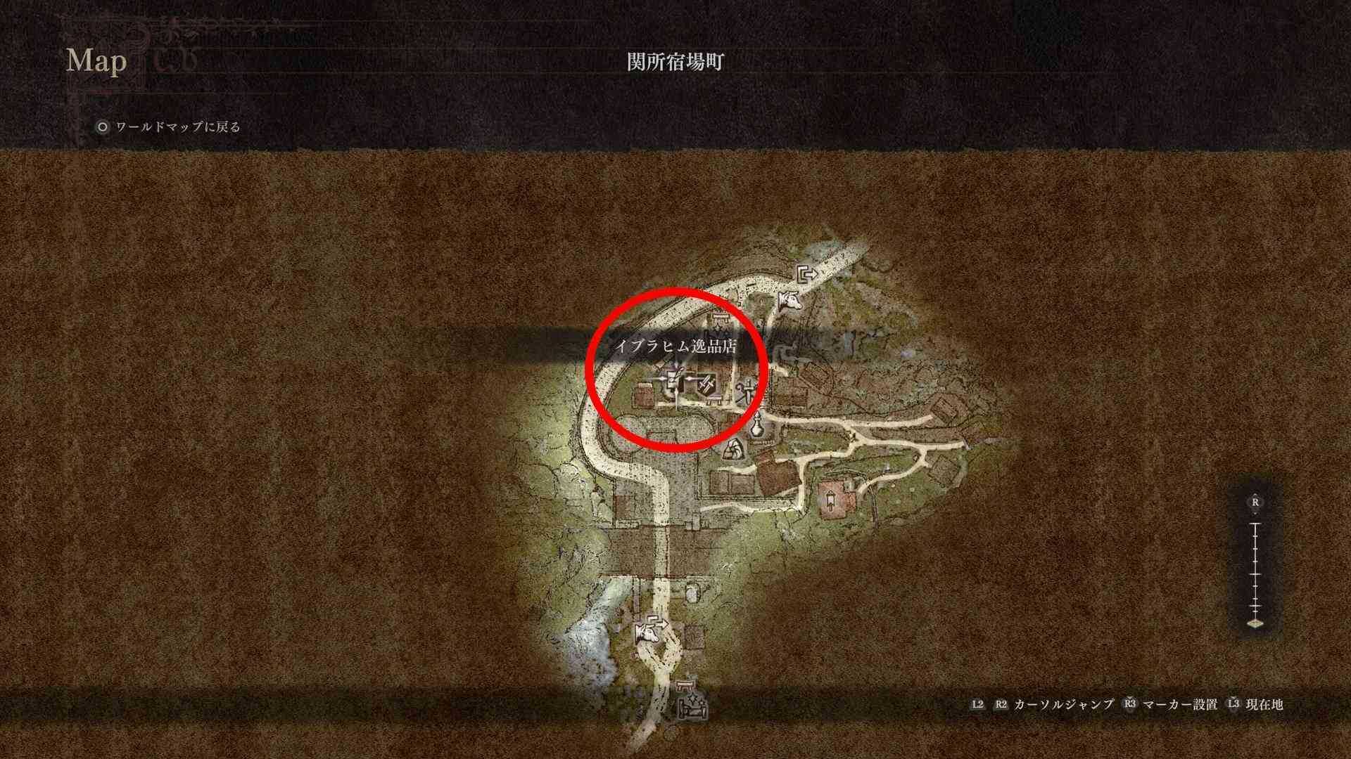 イブラヒム逸品店のマップ画像