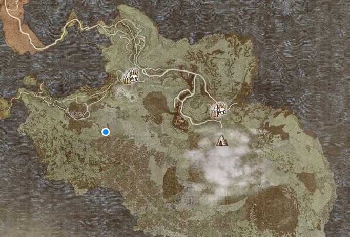 黒鉱石の採集ポイント