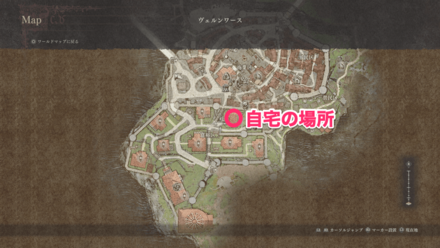 ヴェルンワースの自宅の場所