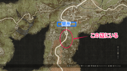 バージルの場所マップ