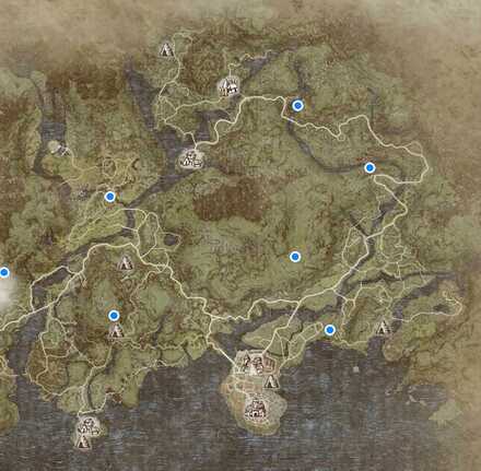 銅鉱石の採集ポイント