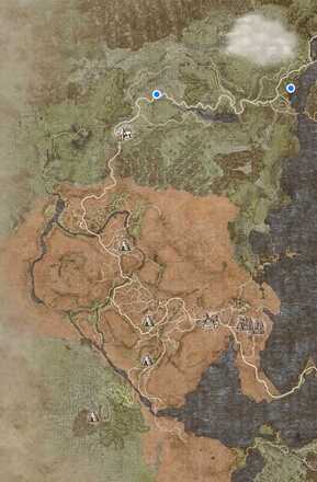 トカゲ皮の採集ポイント