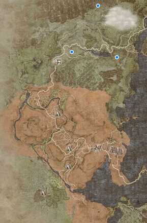 小さな牙の採集ポイント