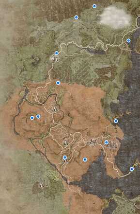 タイガーアイの採集ポイント