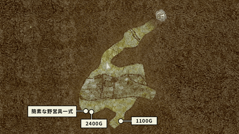 旧い坑道のマップ画像