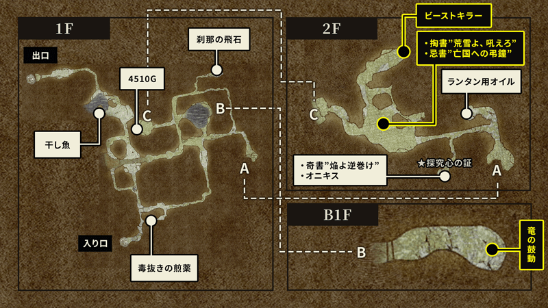 滝裏の洞窟の画像