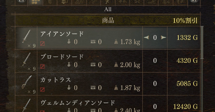 割引された商品