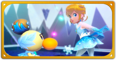 ヤミの氷塊と黒い舞台画像