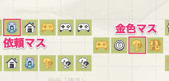 金色・依頼マス