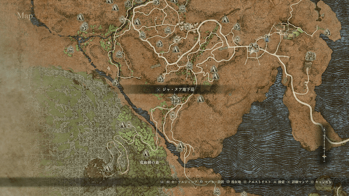 ジャ・ヌア地下墓のスケルトンロード（夜限定）の出現場所