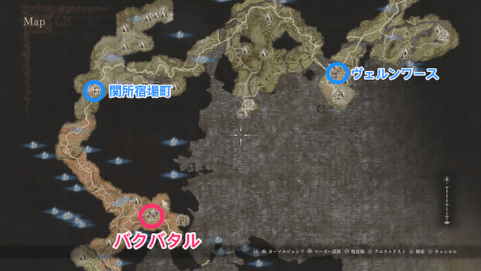 バクバタルの場所