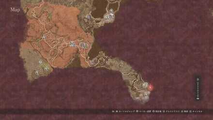 火山島宿営地の侵食