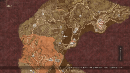 ヴァンガードレッグの宝箱マップ