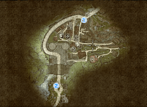 関所宿場町牛車