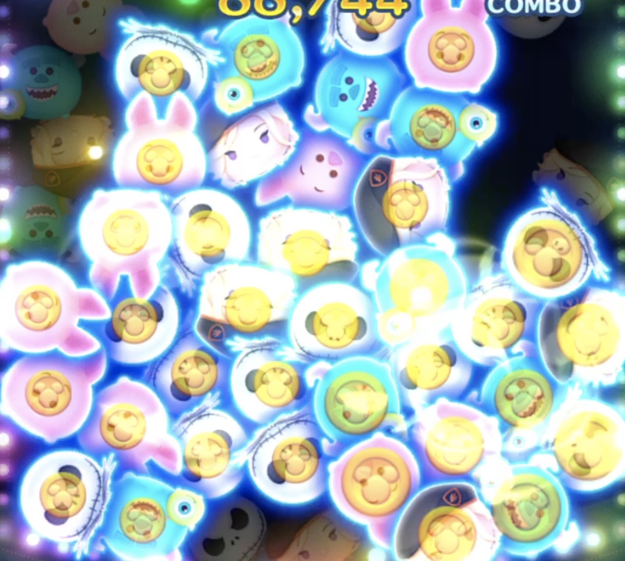 3ヶ所のツムを消す