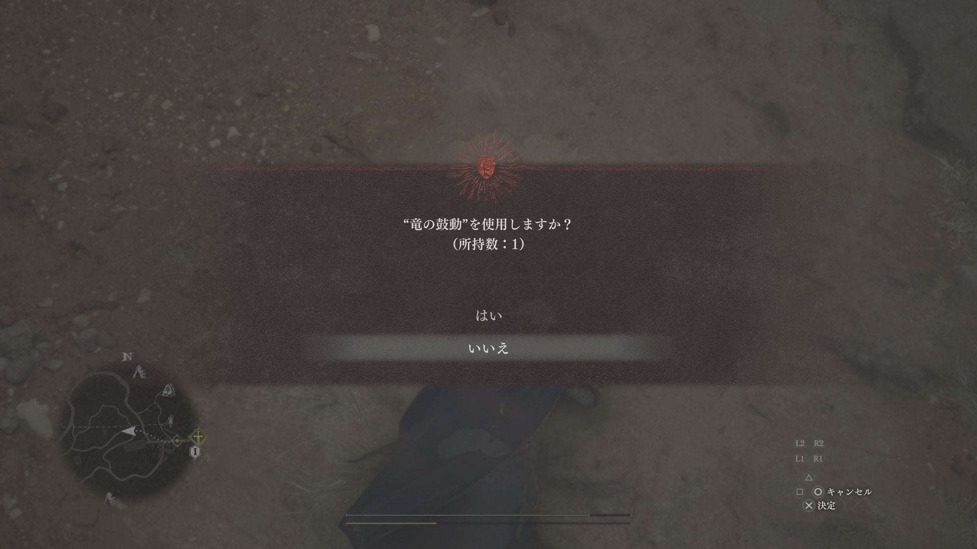 竜の鼓動の使用画面