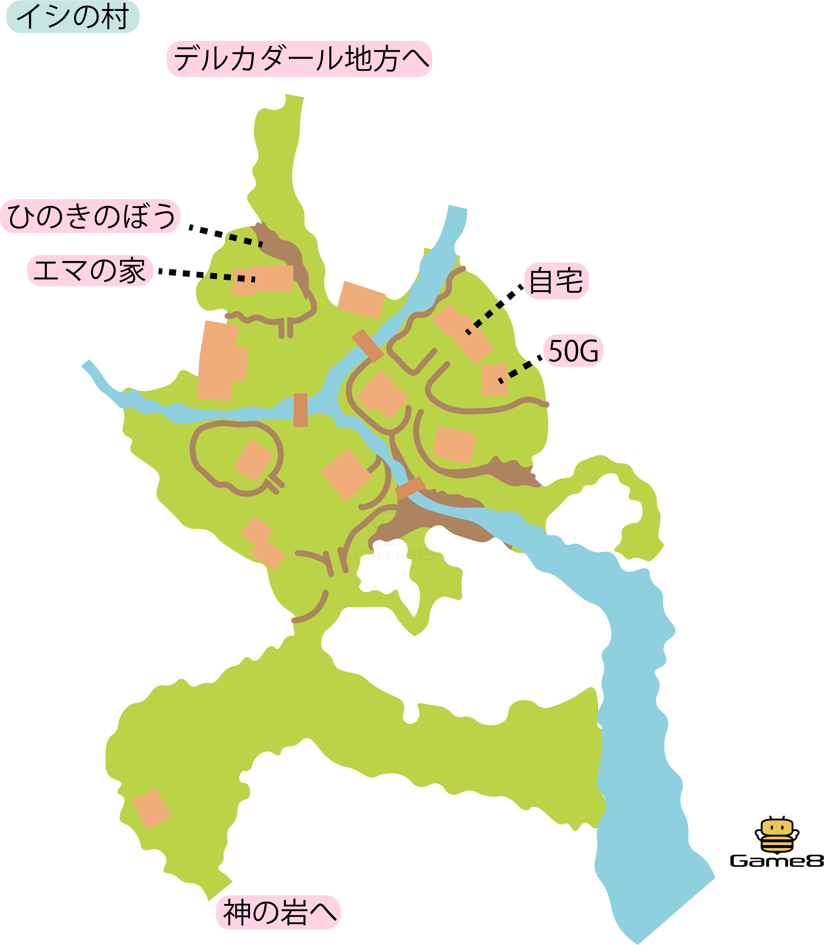 【ドラクエ11(DQ11)】イシの村（最後の砦）のアイテムとマップ｜ゲームエイト