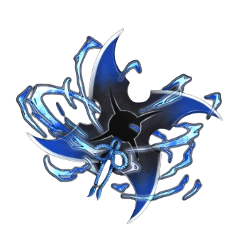 黒青雷光手裏剣