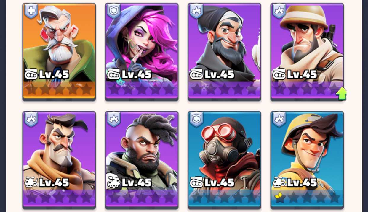 英雄レベル均一