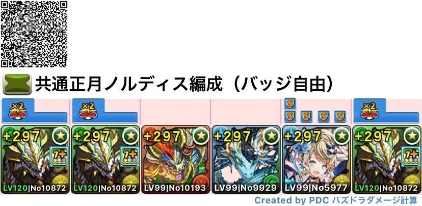 共通正月ノルディス編成